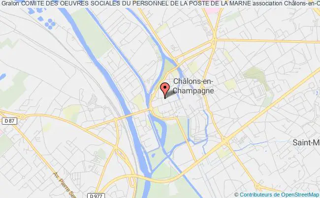 plan association Comite Des Oeuvres Sociales Du Personnel De La Poste De La Marne Châlons-en-Champagne