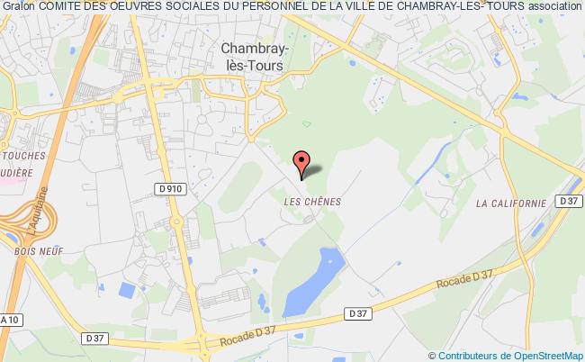 plan association Comite Des Oeuvres Sociales Du Personnel De La Ville De Chambray-les- Tours Chambray-lès-Tours