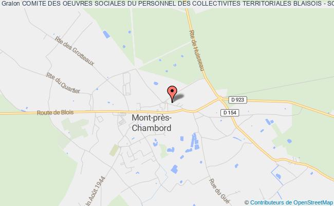 plan association Comite Des Oeuvres Sociales Du Personnel Des Collectivites Territoriales Blaisois - Sologne - Vallee Du Cher Mont-près-Chambord