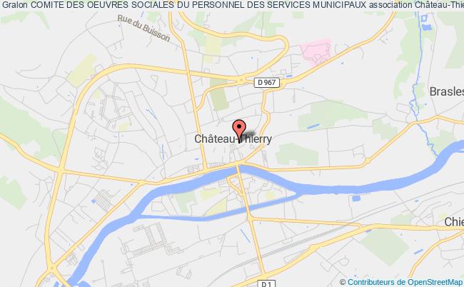 plan association Comite Des Oeuvres Sociales Du Personnel Des Services Municipaux Château-Thierry