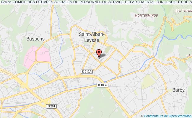 plan association Comite Des Oeuvres Sociales Du Personnel Du Service Departemental D Incendie Et De Secours De La Savoie Saint-Alban-Leysse