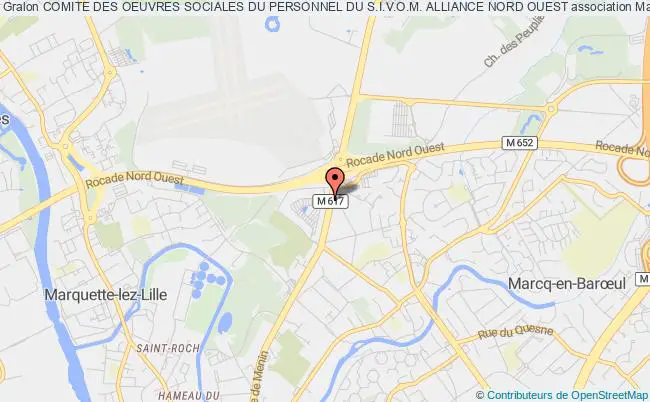 plan association Comite Des Oeuvres Sociales Du Personnel Du S.i.v.o.m. Alliance Nord Ouest Marquette-lez-Lille