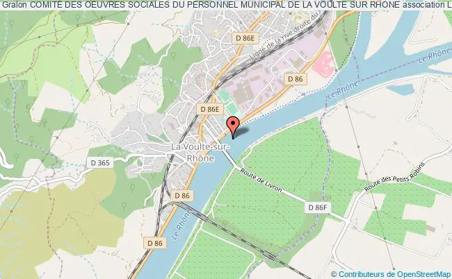 plan association Comite Des Oeuvres Sociales Du Personnel Municipal De La Voulte Sur Rhone La    Voulte-sur-Rhône