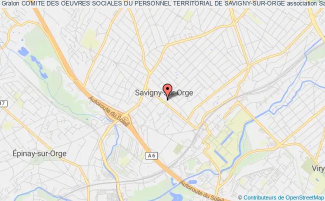 plan association Comite Des Oeuvres Sociales Du Personnel Territorial De Savigny-sur-orge Savigny-sur-Orge