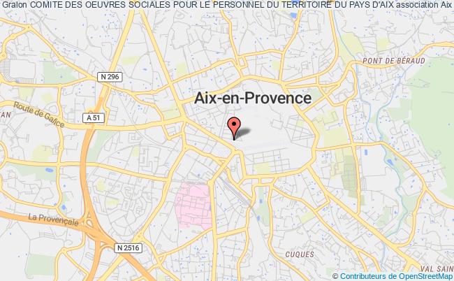 plan association Comite Des Oeuvres Sociales Pour Le Personnel Du Territoire Du Pays D'aix Aix-en-Provence