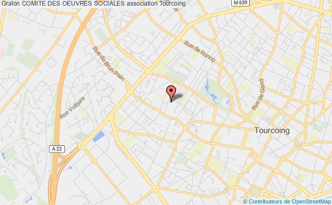 plan association Comite Des Oeuvres Sociales Tourcoing