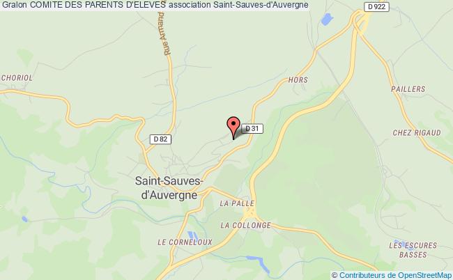 plan association Comite Des Parents D'eleves Saint-Sauves-d'Auvergne