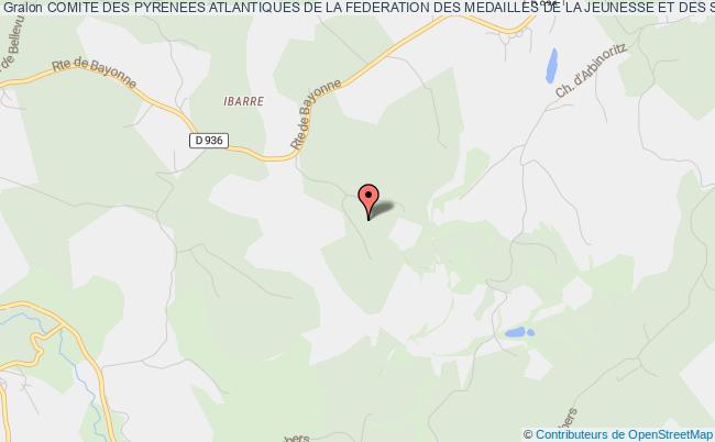 plan association Comite Des Pyrenees Atlantiques De La Federation Des Medailles De La Jeunesse Et Des Sports BARDOS