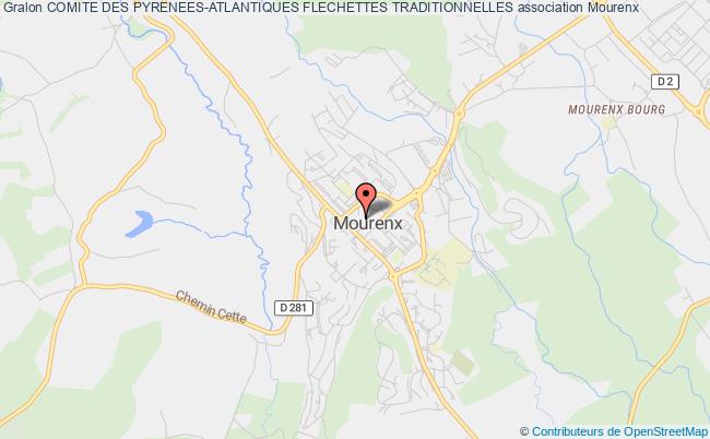 plan association Comite Des Pyrenees-atlantiques Flechettes Traditionnelles Mourenx