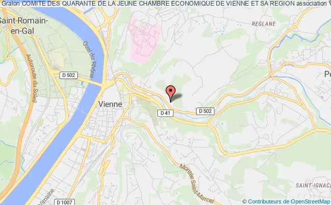 plan association Comite Des Quarante De La Jeune Chambre Economique De Vienne Et Sa Region Vienne