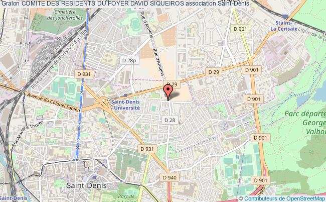 plan association Comite Des Residents Du Foyer David Siqueiros Saint-Denis