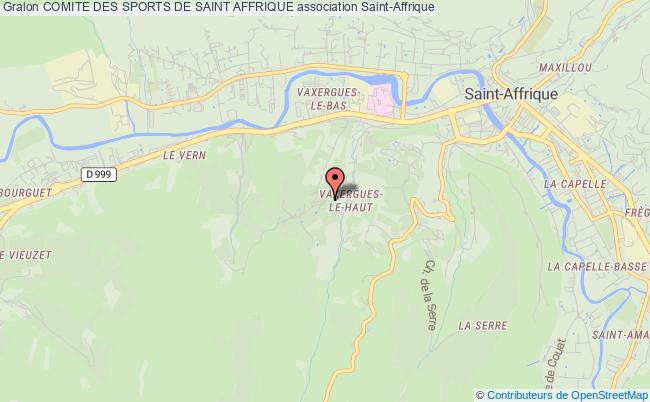 plan association Comite Des Sports De Saint Affrique Saint-Affrique