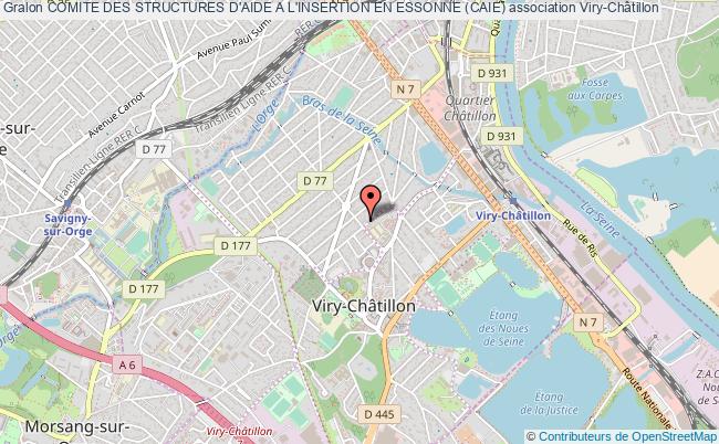 plan association Comite Des Structures D'aide A L'insertion En Essonne (caie) Viry-Châtillon