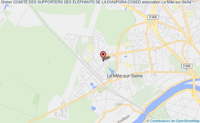 plan association ComitÉ Des Supporters Des ÉlÉphants De La Diaspora-cosed Le    Mée-sur-Seine