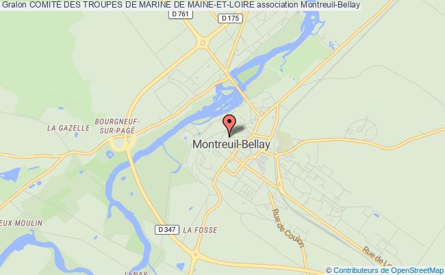 plan association ComitÉ Des Troupes De Marine De Maine-et-loire Montreuil-Bellay