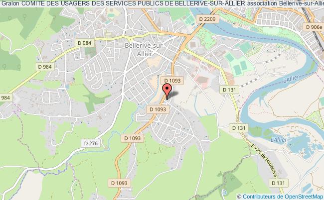 plan association Comite Des Usagers Des Services Publics De Bellerive-sur-allier Bellerive-sur-Allier