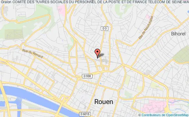 plan association ComitÉ Des ?uvres Sociales Du Personnel De La Poste Et De France Telecom De Seine-maritime Rouen