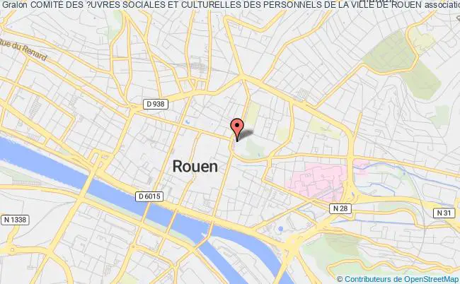plan association ComitÉ Des ?uvres Sociales Et Culturelles Des Personnels De La Ville De Rouen Rouen