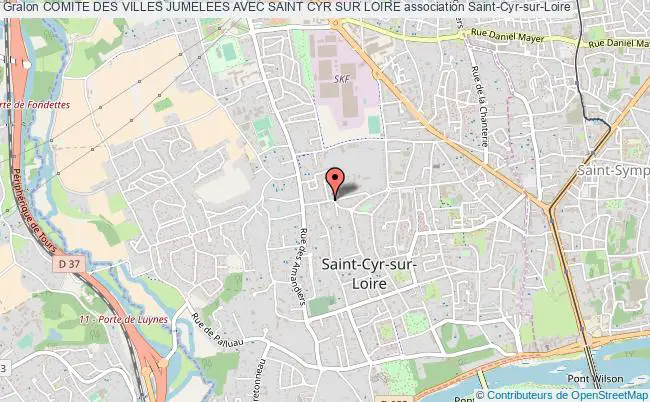 plan association Comite Des Villes Jumelees Avec Saint Cyr Sur Loire Saint-Cyr-sur-Loire