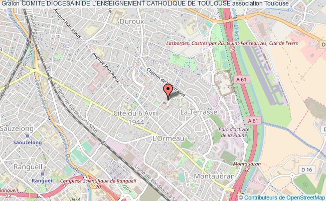 plan association Comite Diocesain De L'enseignement Catholique De Toulouse Toulouse
