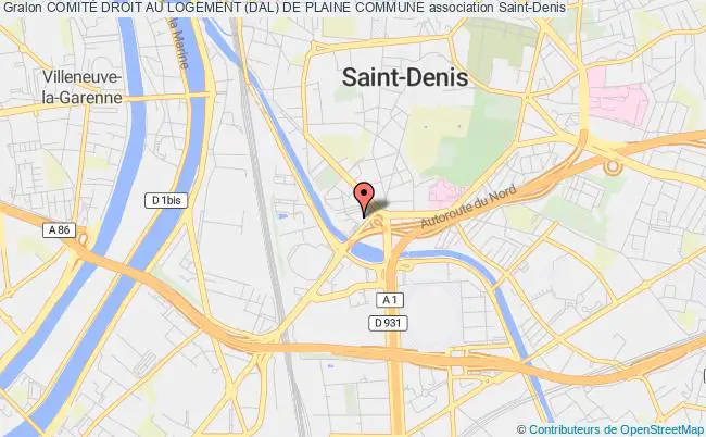 plan association ComitÉ Droit Au Logement (dal) De Plaine Commune Saint-Denis