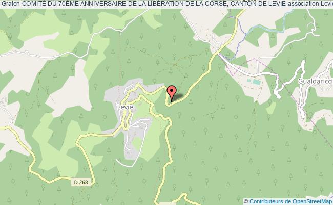 plan association ComitÉ Du 70Ème Anniversaire De La LibÉration De La Corse, Canton De Levie Levie