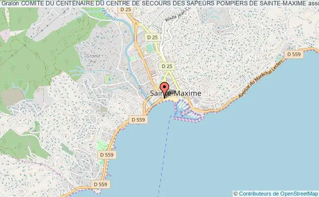 plan association Comite Du Centenaire Du Centre De Secours Des Sapeurs Pompiers De Sainte-maxime Sainte-Maxime