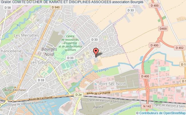 plan association Comite Du Cher De Karate Et Disciplines Associees Bourges