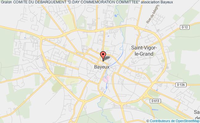 plan association Comite Du Debarquement "d.day Commemoration Committee" Bayeux