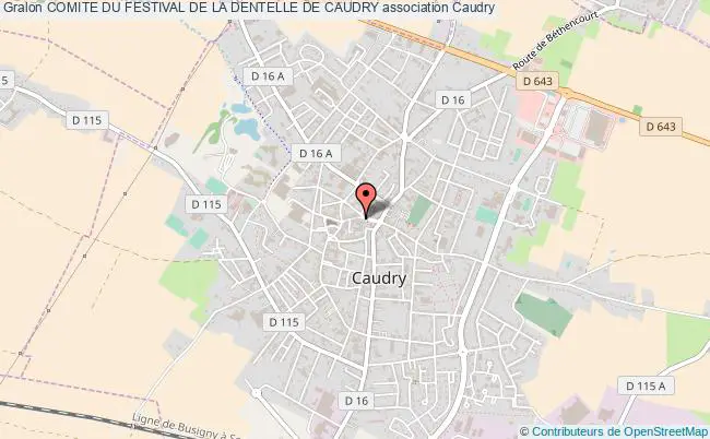 plan association Comite Du Festival De La Dentelle De Caudry Caudry