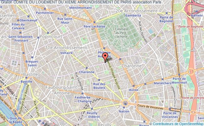 plan association Comite Du Logement Du Xieme Arrondissement De Paris Paris