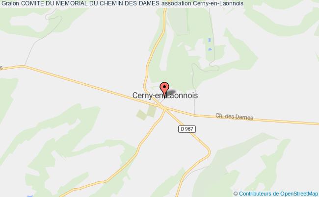 plan association Comite Du Memorial Du Chemin Des Dames Cerny-en-Laonnois