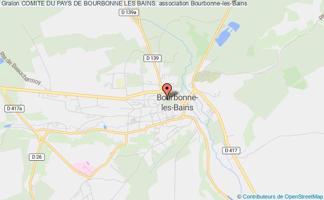 plan association Comite Du Pays De Bourbonne Les Bains. Bourbonne-les-Bains