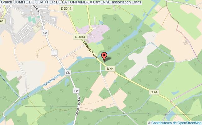 plan association Comite Du Quartier De La Fontaine-la Cayenne Lorris