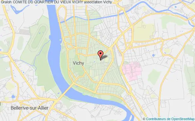 plan association Comite Du Quartier Du Vieux Vichy Vichy
