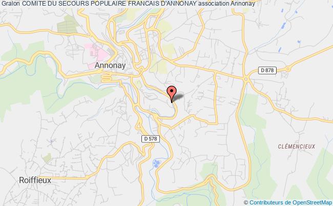 plan association Comite Du Secours Populaire Francais D'annonay Annonay