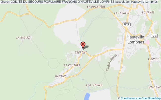 plan association ComitÉ Du Secours Populaire FranÇais D'hauteville-lompnes Hauteville-Lompnes