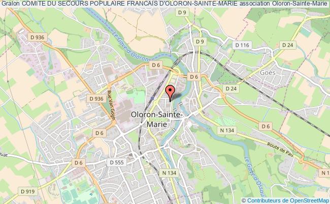 plan association Comite Du Secours Populaire Francais D'oloron-sainte-marie Oloron-Sainte-Marie