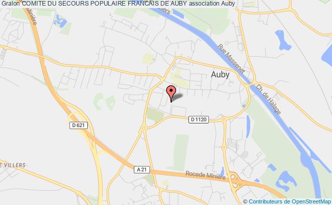 plan association Comite Du Secours Populaire Francais De Auby Auby