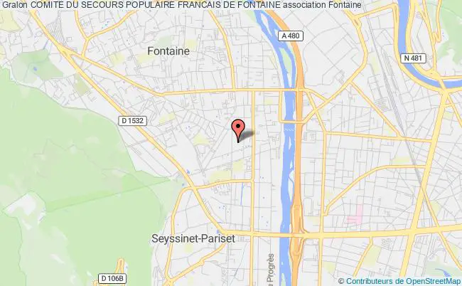 plan association Comite Du Secours Populaire Francais De Fontaine Fontaine