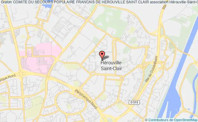 plan association Comite Du Secours Populaire Francais De Herouville Saint Clair Hérouville-Saint-Clair