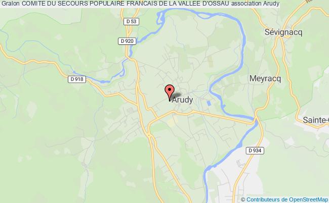 plan association Comite Du Secours Populaire Francais De La Vallee D'ossau Arudy