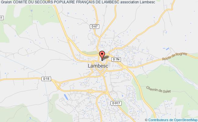COMITÉ DU SECOURS POPULAIRE FRANÇAIS DE LAMBESC
