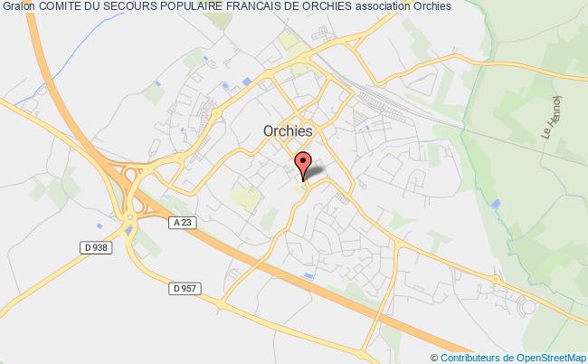 plan association Comite Du Secours Populaire Francais De Orchies Orchies