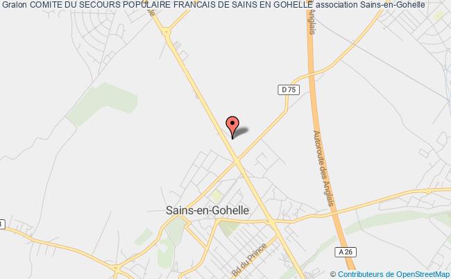 plan association Comite Du Secours Populaire Francais De Sains En Gohelle Sains-en-Gohelle
