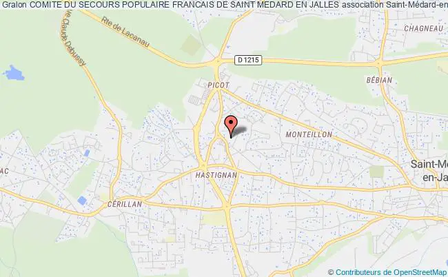 plan association Comite Du Secours Populaire Francais De Saint Medard En Jalles Saint-Médard-en-Jalles