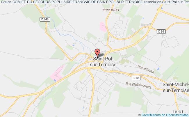 plan association Comite Du Secours Populaire Francais De Saint Pol Sur Ternoise Saint-Pol-sur-Ternoise
