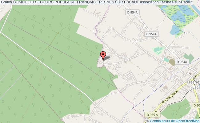 plan association Comite Du Secours Populaire FranÇais Fresnes Sur Escaut Fresnes-sur-Escaut