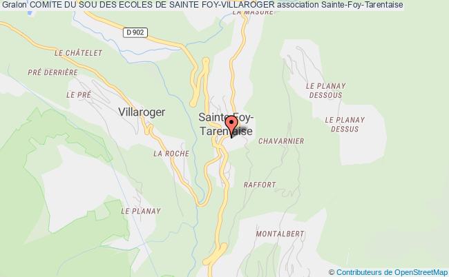 plan association Comite Du Sou Des Ecoles De Sainte Foy-villaroger Sainte-Foy-Tarentaise