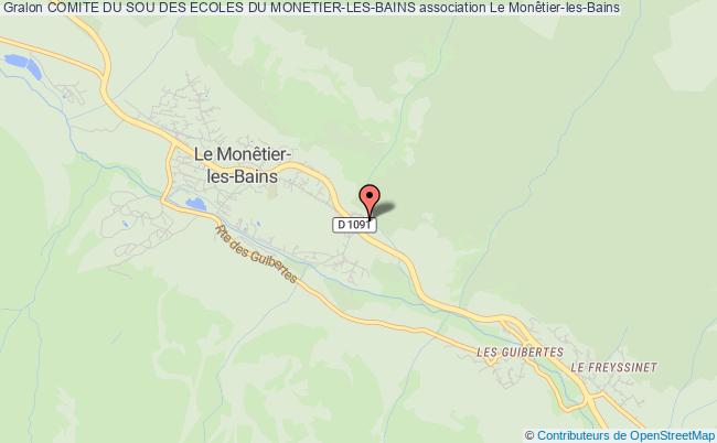 plan association Comite Du Sou Des Ecoles Du Monetier-les-bains Le Monêtier-les-Bains